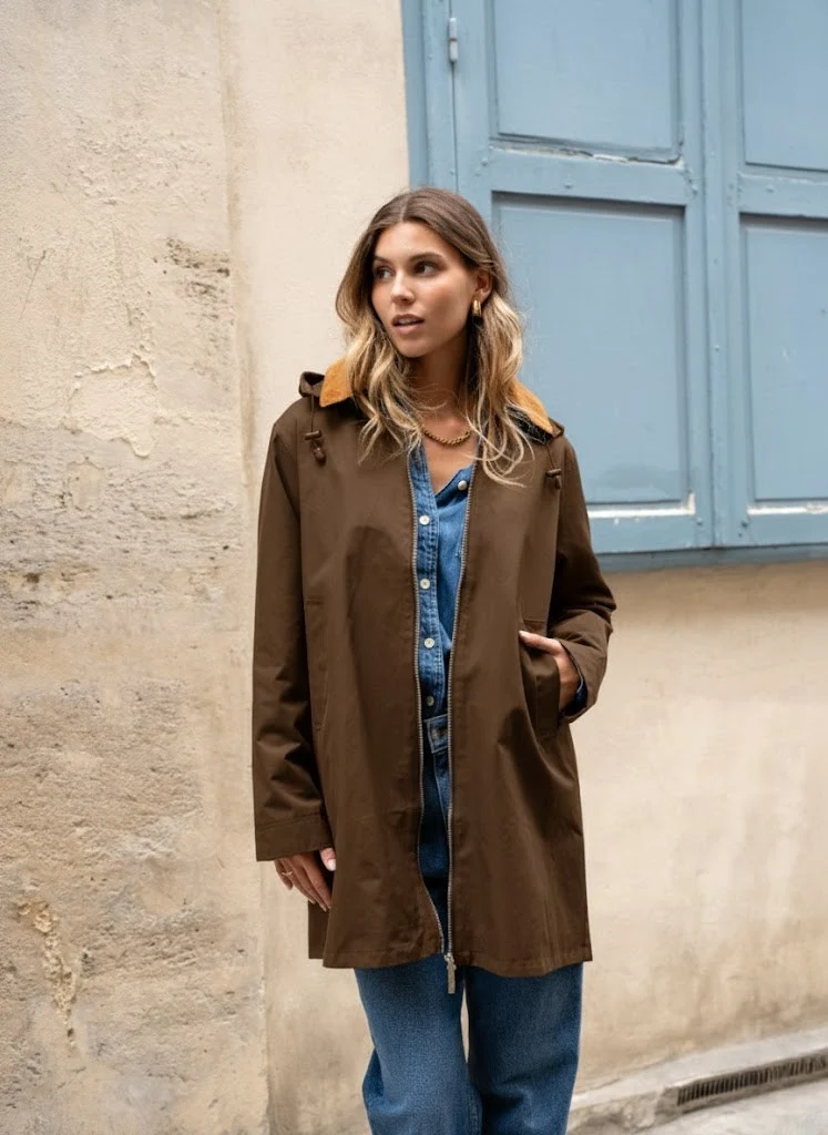 Veste coton longue