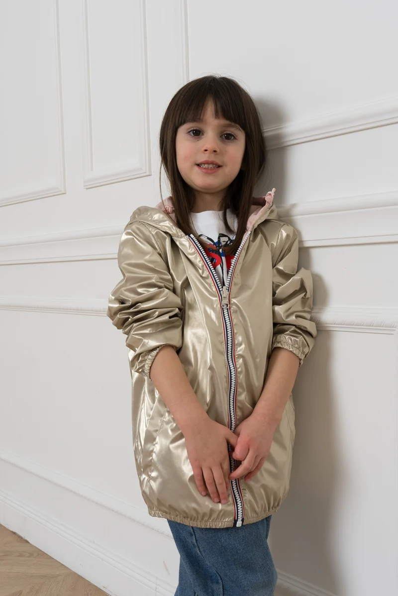 Imperméable réversible (couleur/or)