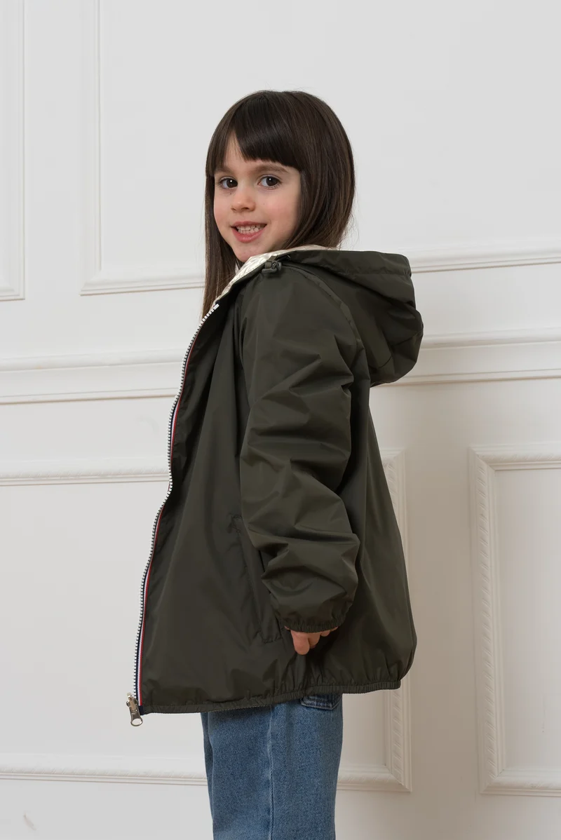 Imperméable réversible (couleur/or)