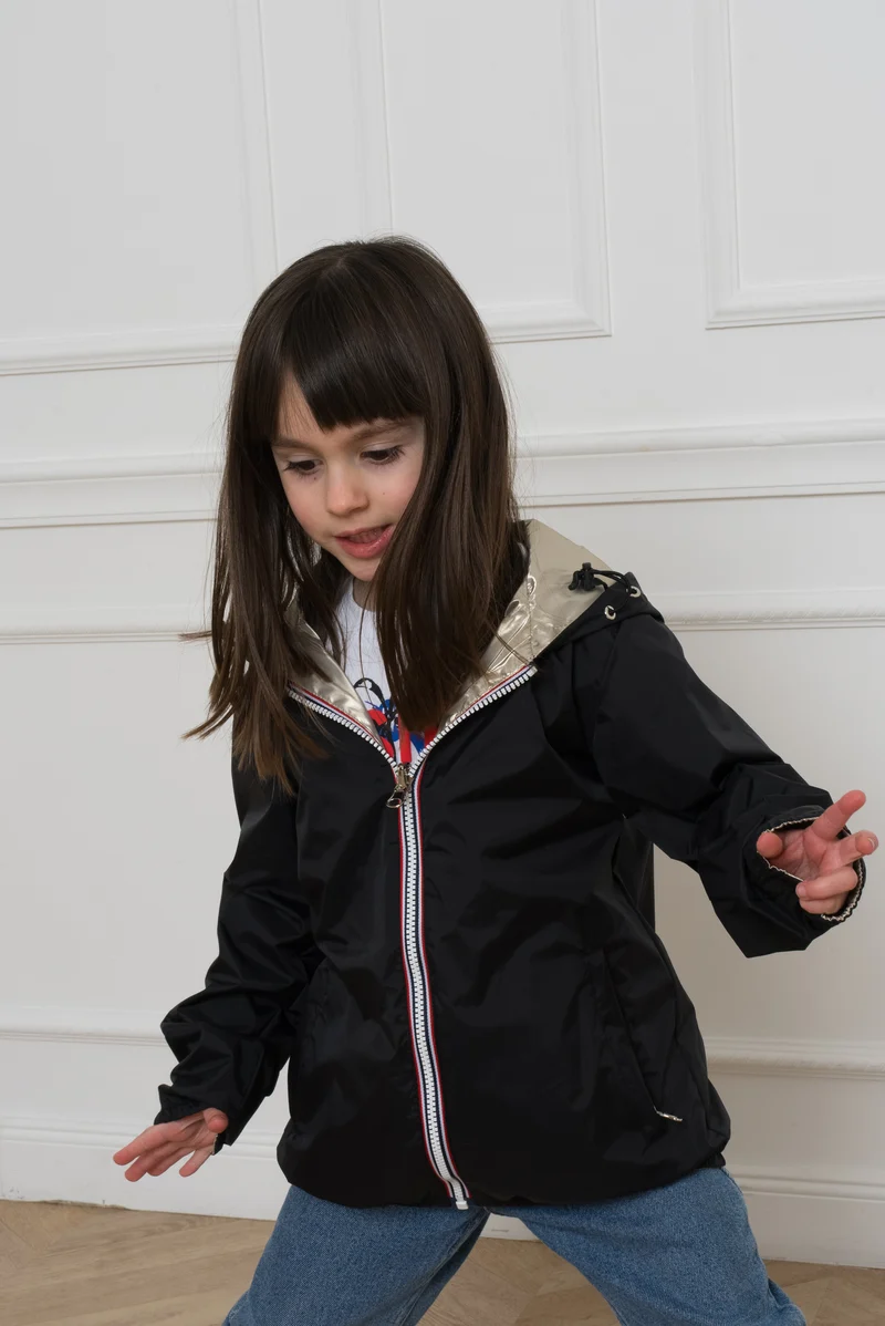 Imperméable réversible (couleur/or)
