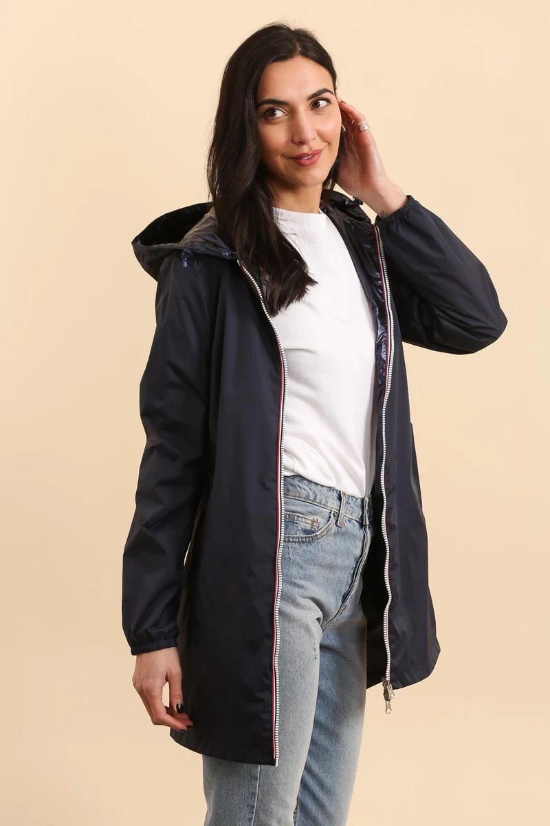 Coupe-vent imperméable réversible long