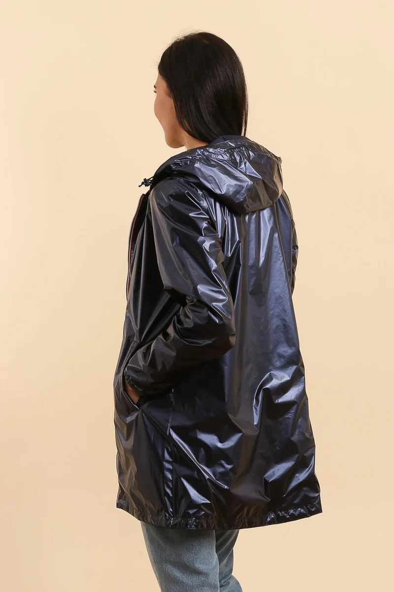 Coupe-vent imperméable réversible long
