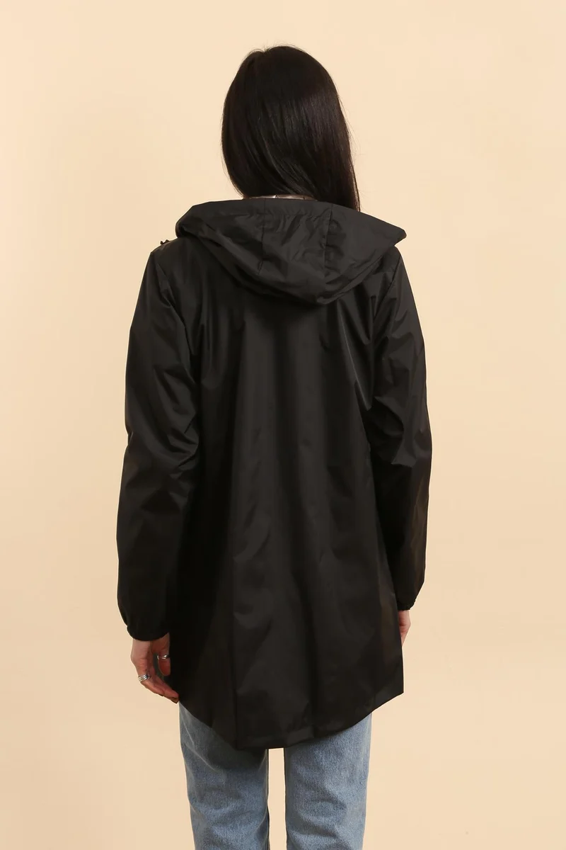 Coupe-vent imperméable réversible long
