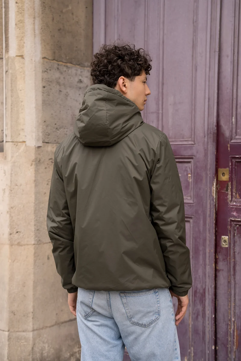 Imperméable fourré court (blanc)