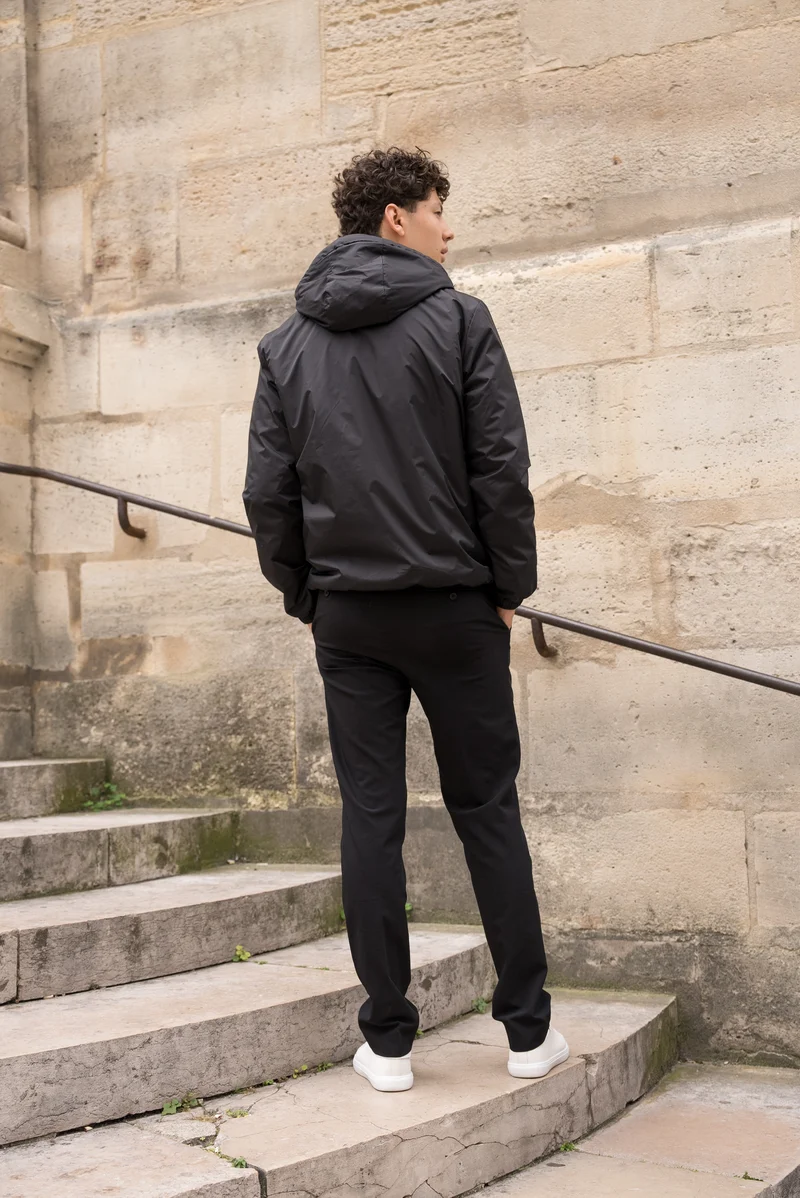Imperméable fourré court (blanc)