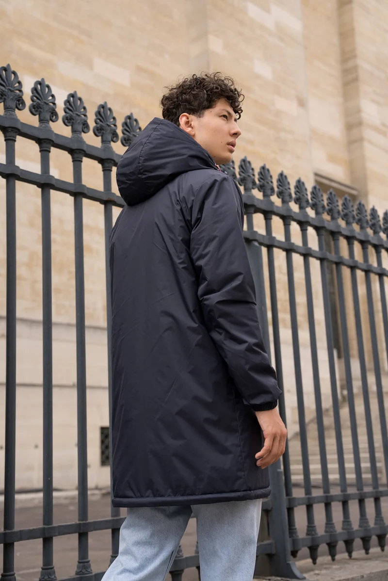 Imperméable fourré long (blanc)