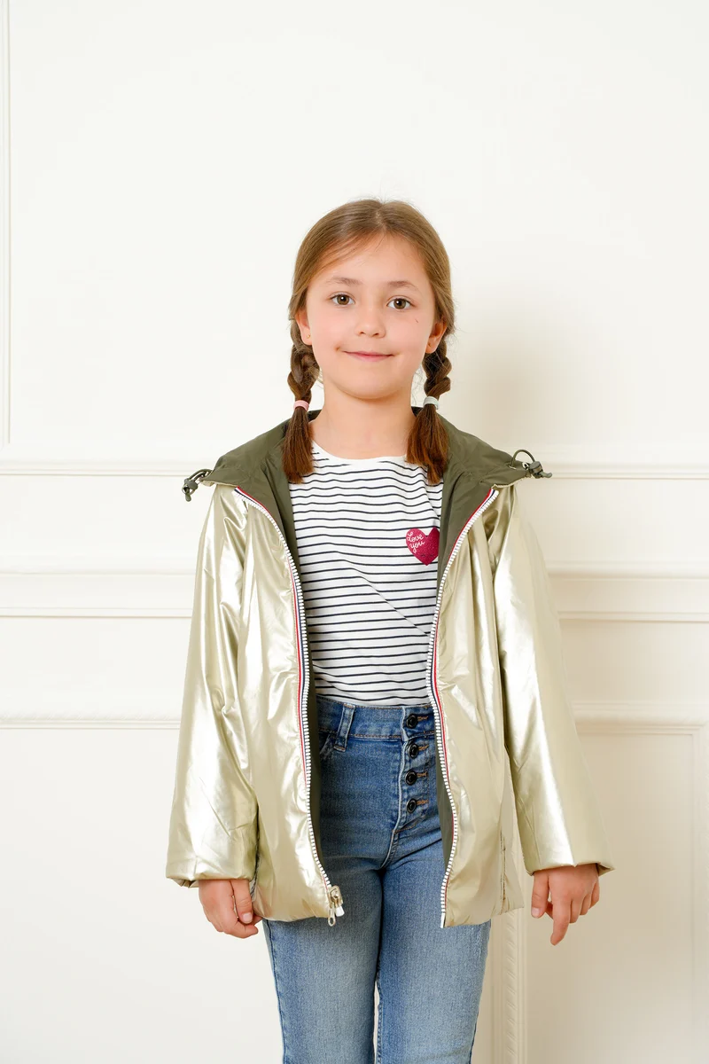 Imperméable réversible mi-saison