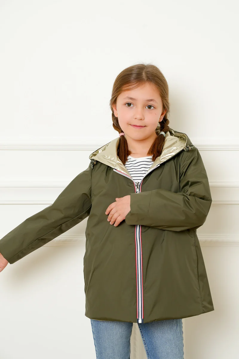 Imperméable réversible mi-saison