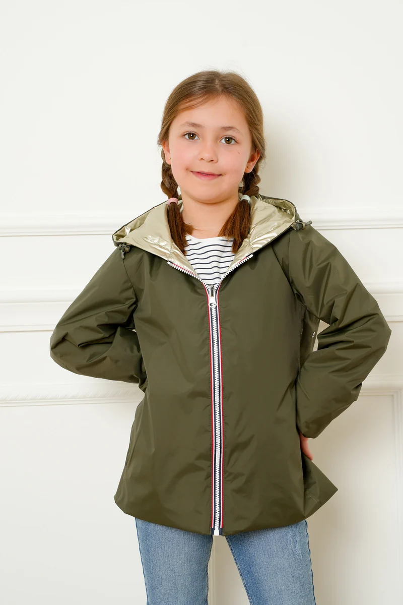 Imperméable réversible mi-saison