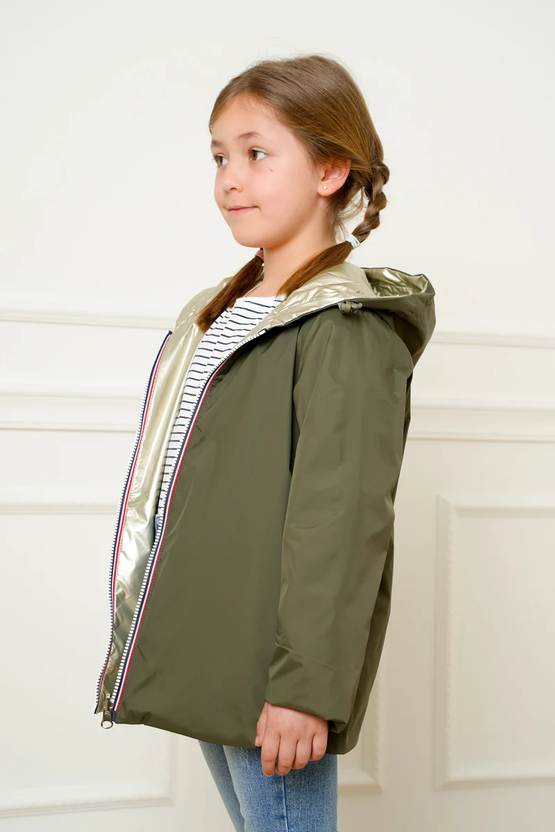 Imperméable réversible mi-saison