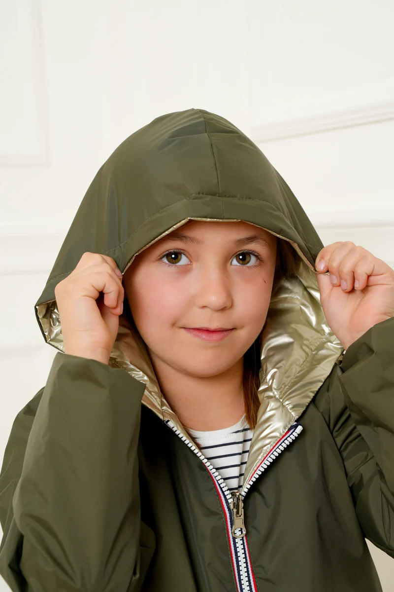 Imperméable réversible mi-saison