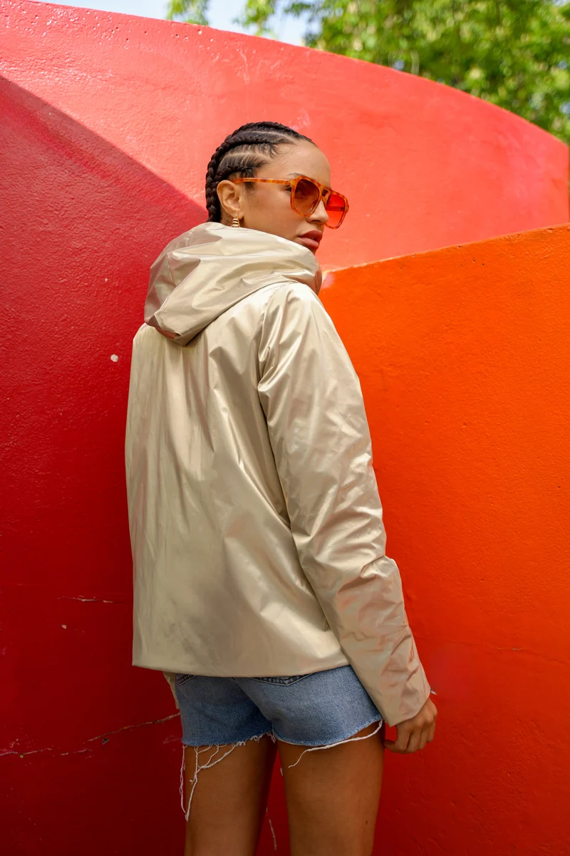 Imperméable réversible court (Zip uni)