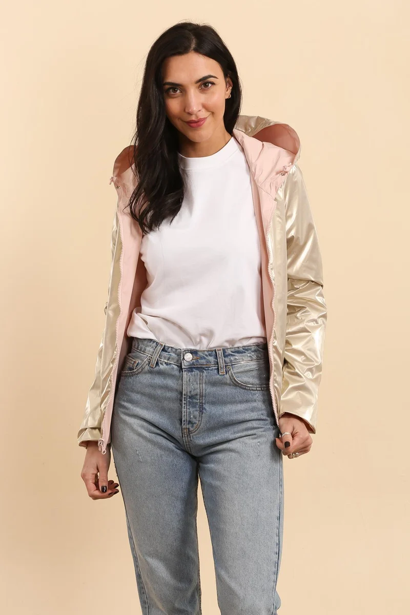 Imperméable réversible court (Zip uni)