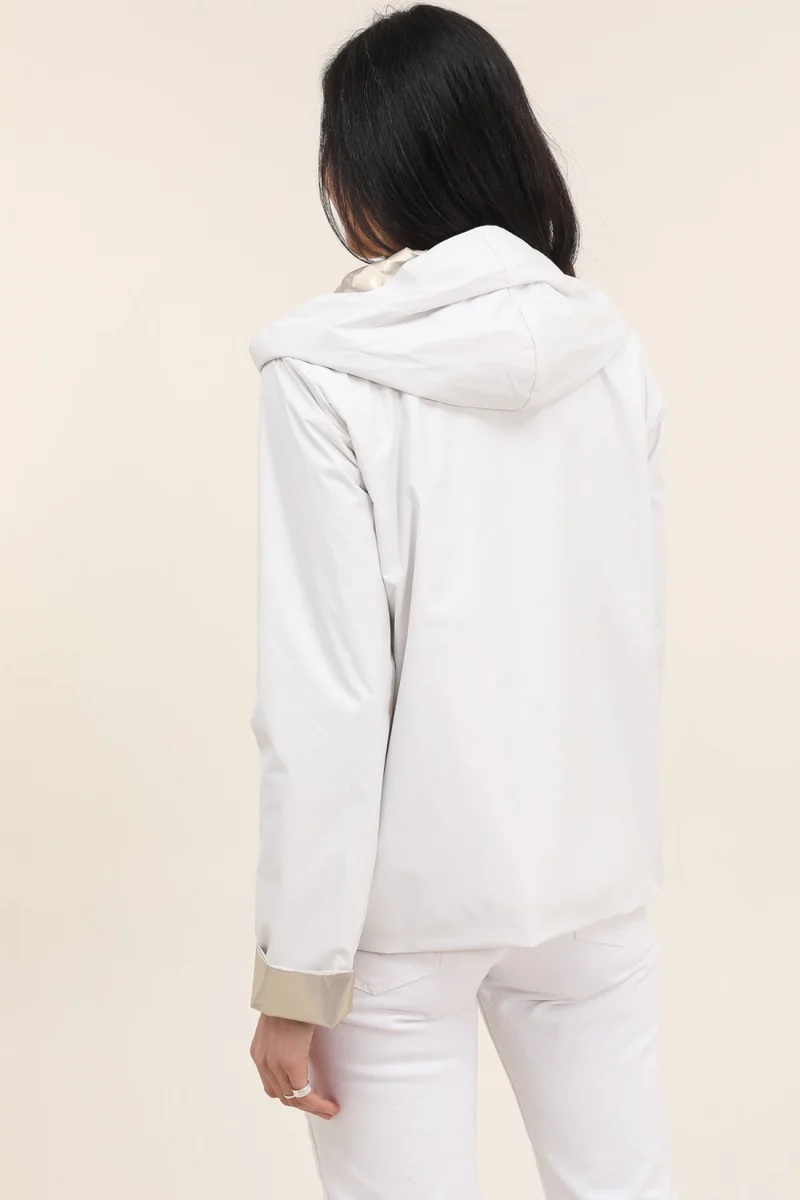 Imperméable réversible court (Zip uni)