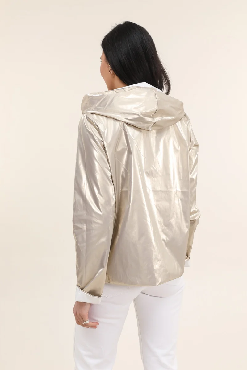 Imperméable réversible court (Zip uni)