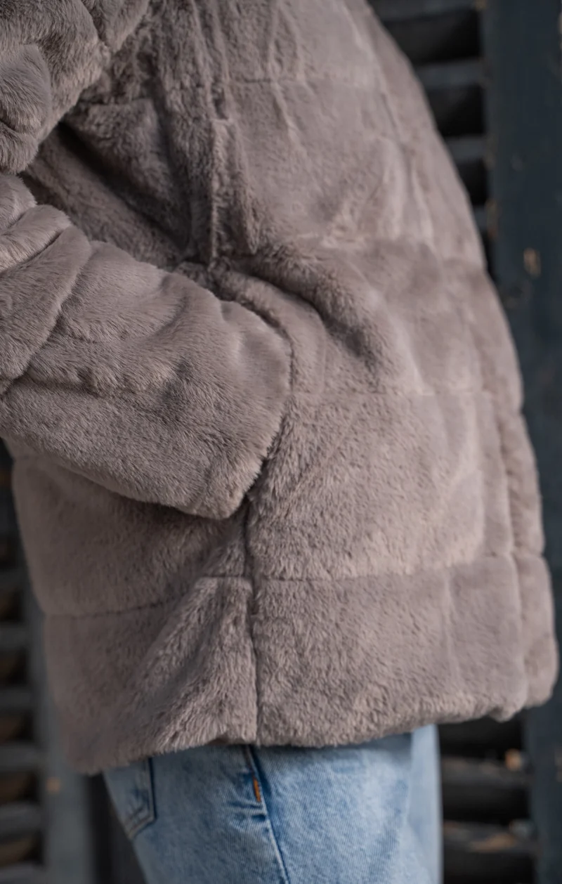 Imperméable fourré réversible court (matelassé)