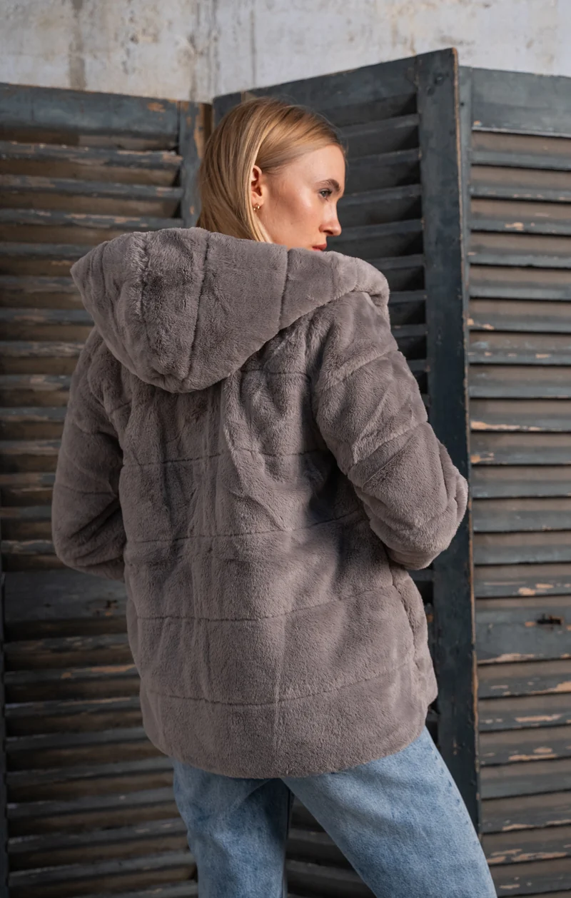 Imperméable fourré réversible court (matelassé)