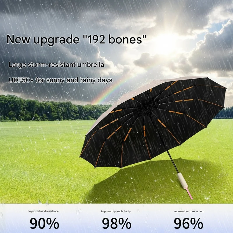 192 Bone Sun Protection Umbrella UPF 50+