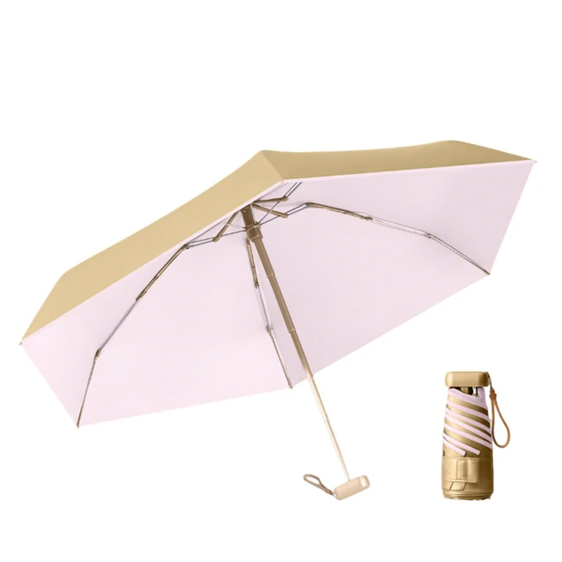 Gold Compact UPF 50+ Umbrella