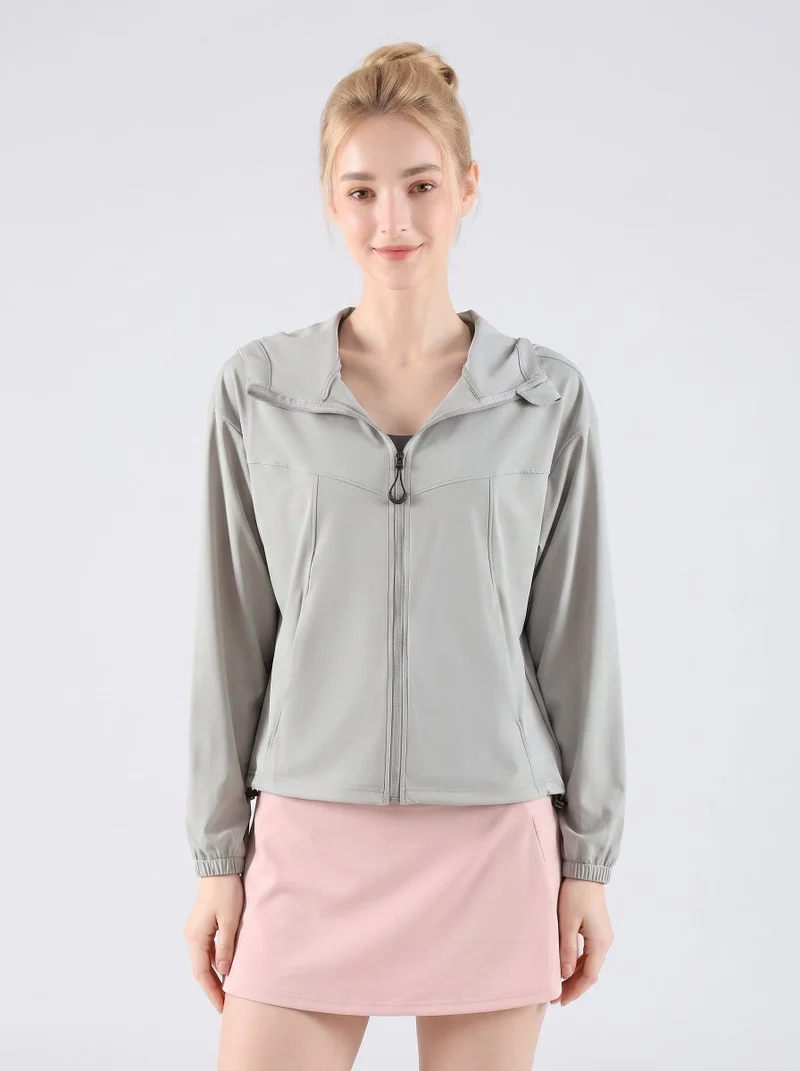 Lightweight Hooded Athletic Jacket UPF 50+