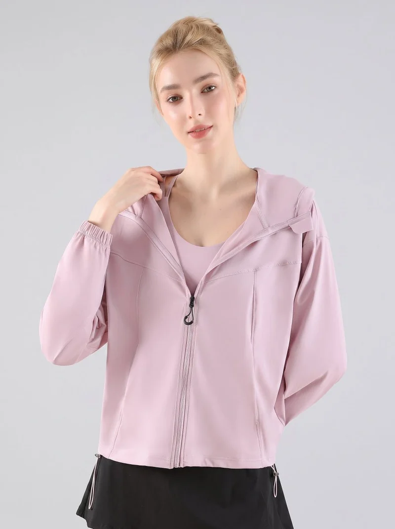 Lightweight Hooded Athletic Jacket UPF 50+
