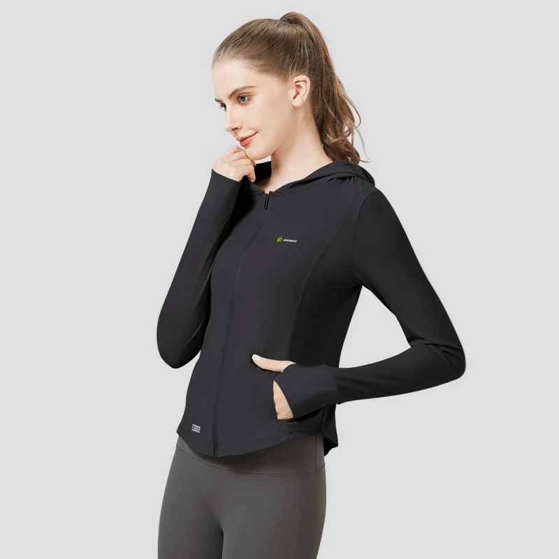 Hooded Sun Protection Sports Jacket