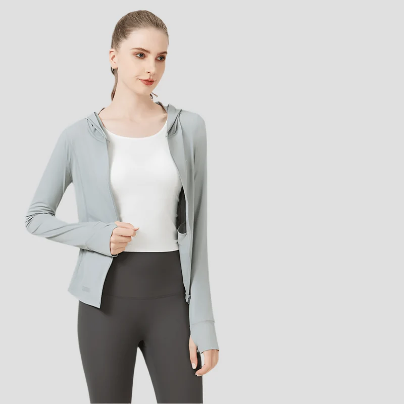 Hooded Sun Protection Sports Jacket