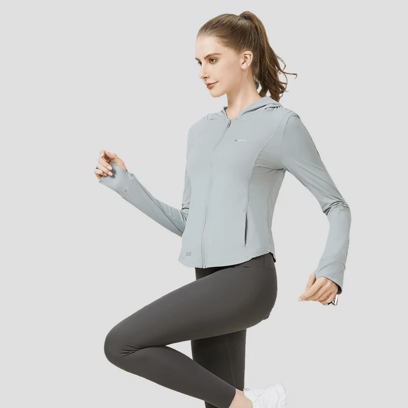 Hooded Sun Protection Sports Jacket