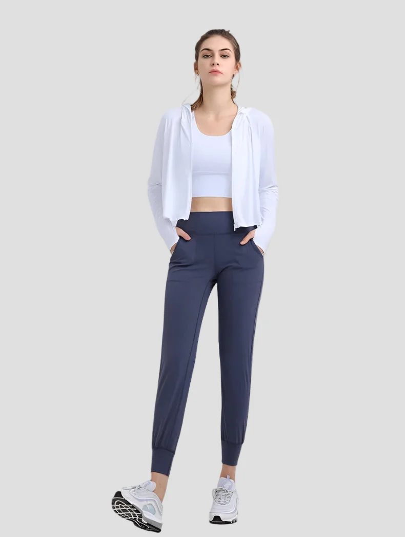UPF 50+ Hooded Cropped Shirt