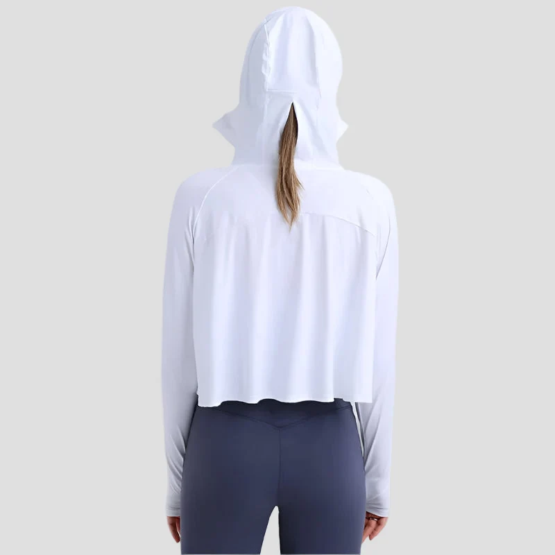 UPF 50+ Hooded Cropped Shirt