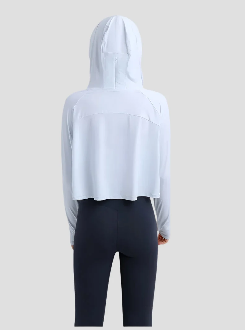 UPF 50+ Hooded Cropped Shirt