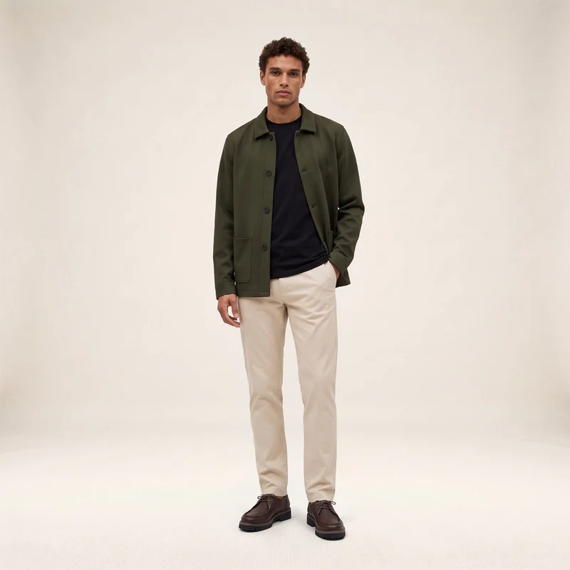 Veste worker stretch vert kaki Waël