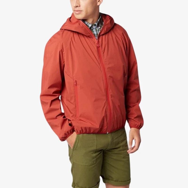 Windbreaker Imperméable en tissu technique orange abricot