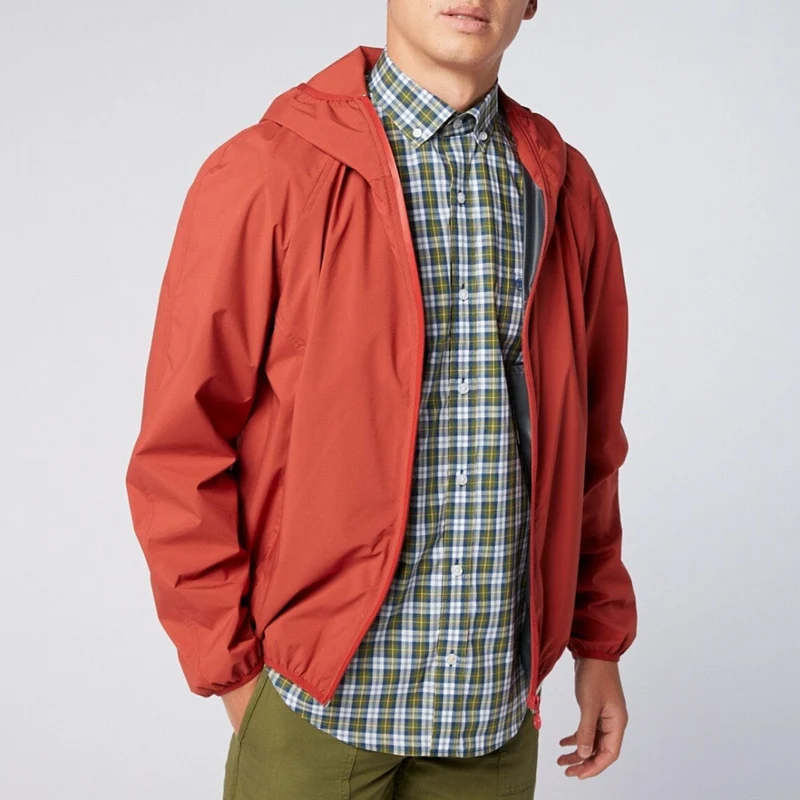Windbreaker Imperméable en tissu technique orange abricot