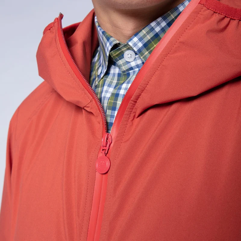 Windbreaker Imperméable en tissu technique orange abricot