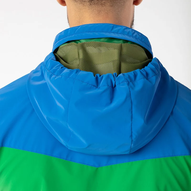 Veste coupe-vent bicolore vert Gazon SBPLAY