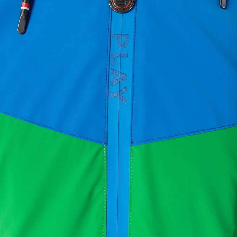 Veste coupe-vent bicolore vert Gazon SBPLAY