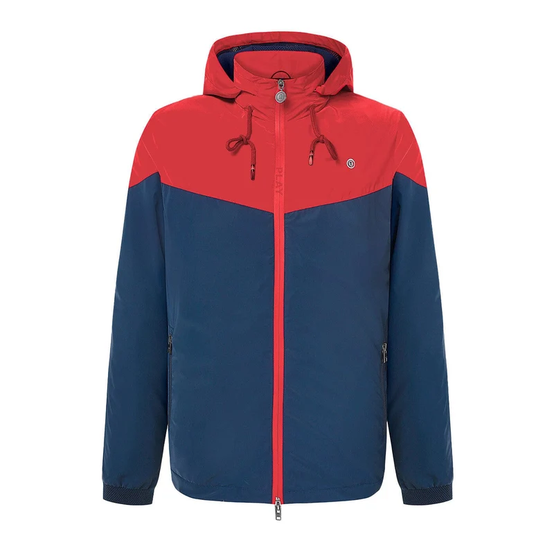 Veste coupe-vent garçon bicolore bleu marine