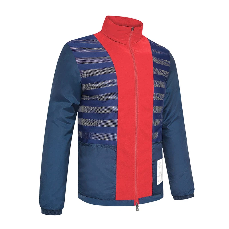 Veste coupe-vent garçon bicolore bleu marine