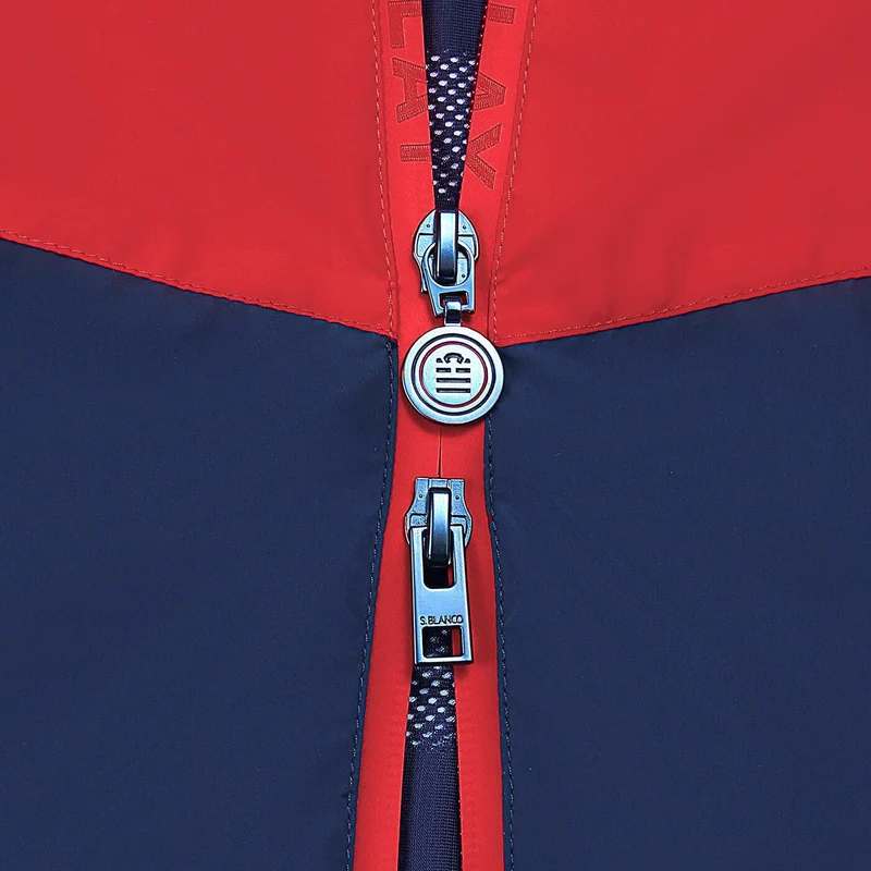 Veste coupe-vent garçon bicolore bleu marine