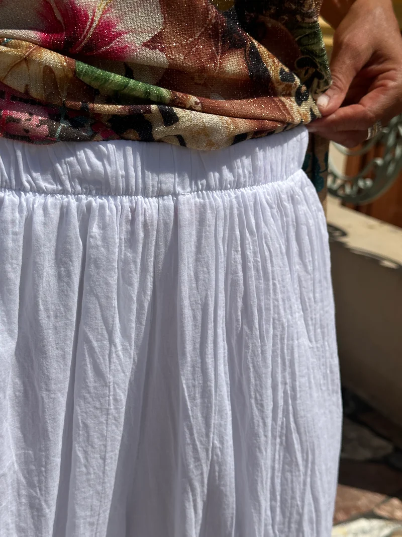 Pantalon blanc CAMILLA
