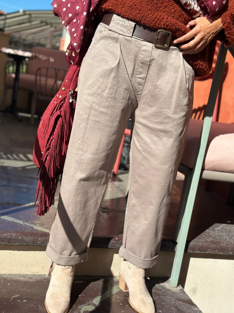 Pantalon taupe ORDINARY
