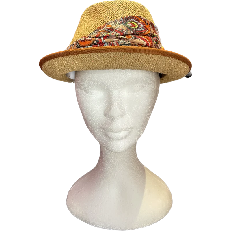 Chapeau petit bord marone