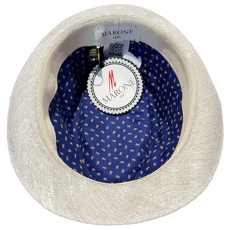 Chapeau Trilby maronne