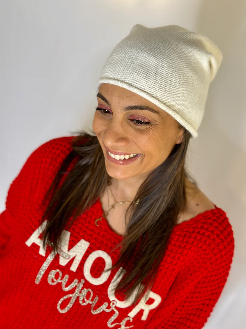 Bonnet écru DAVE
