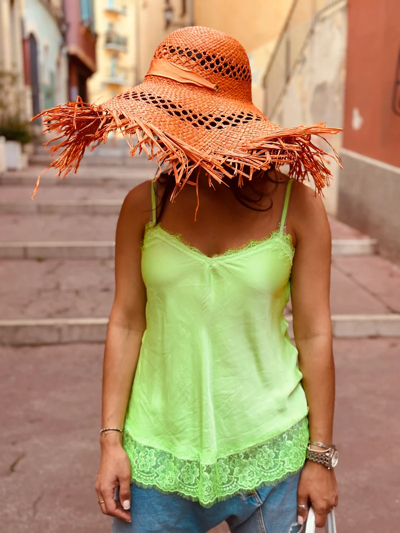 Chapeau orange SOLEIL