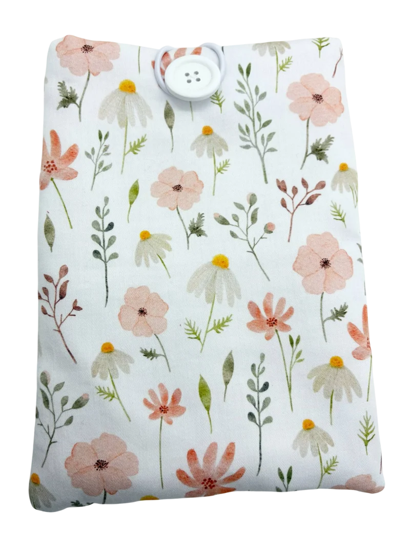 Pochette pour Livre ou Liseuse " Bouquet de Mots " - Modèle petit