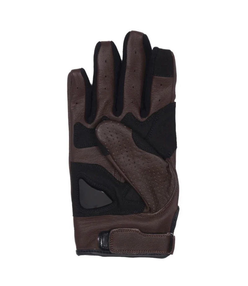 Guanti Moto Rapido Marroni Cafe Twin con Protezioni e Palm Slider