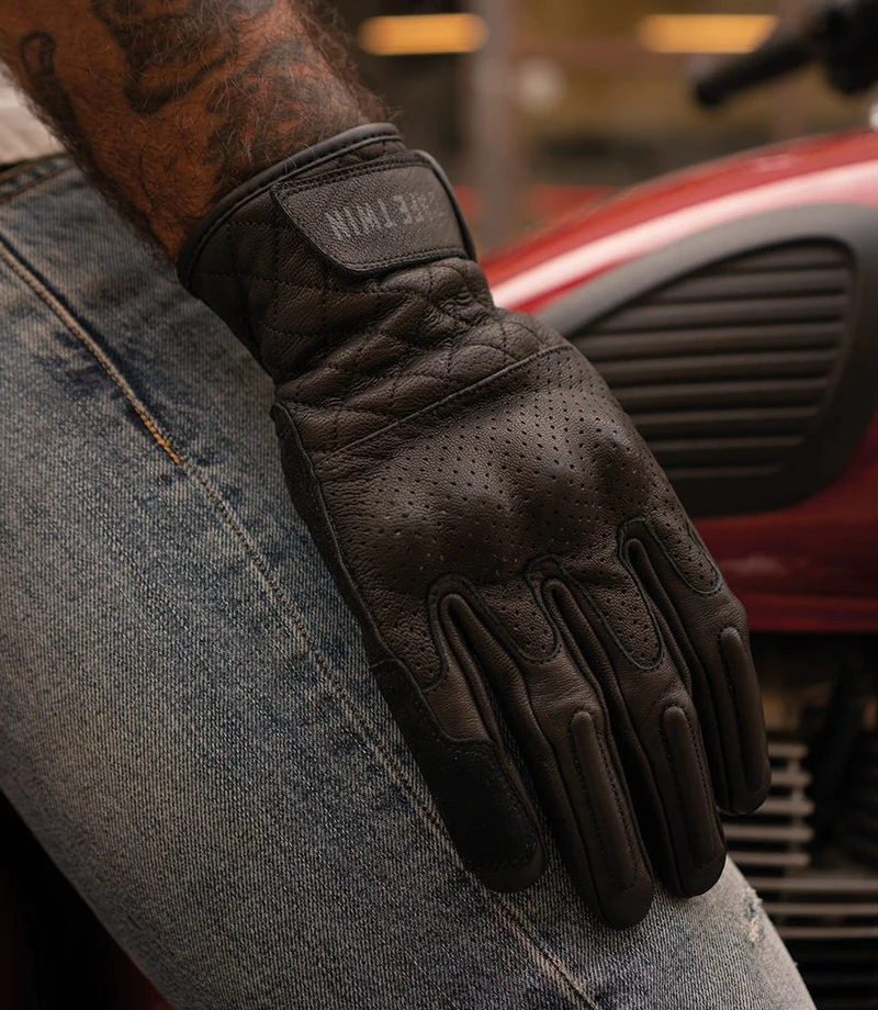 Guanti Moto con Protezioni Turtle Nero