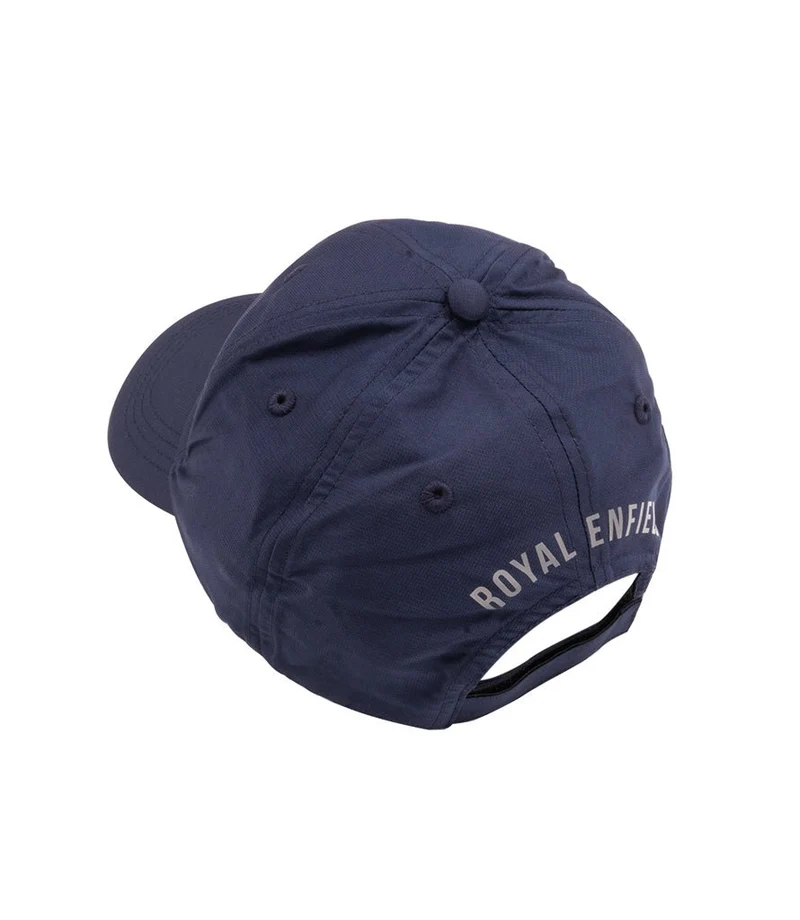 Cappello Royal Enfield con Logo Riflettente Blue